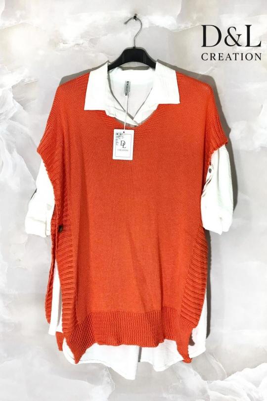 Ensembles Femme Orange D&L CREATION JLF24346 Efashion Paris