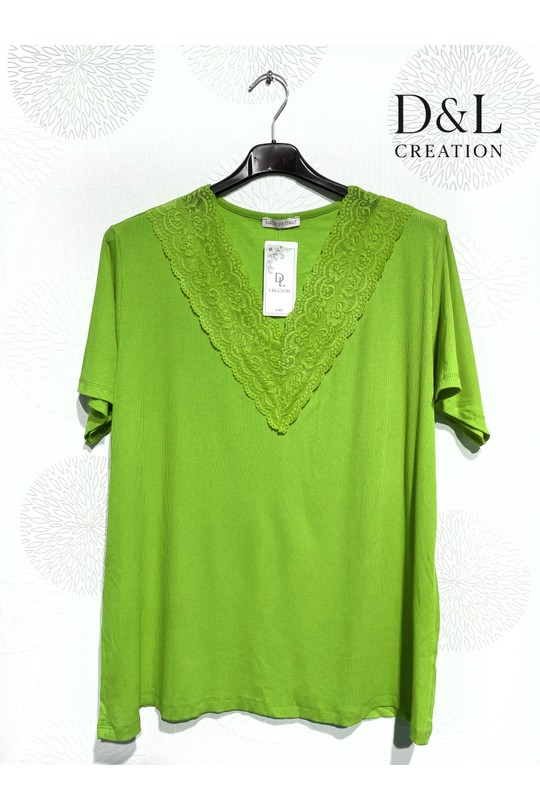 T-shirts Femme Bleu roi D&L CREATION BSQ6285 Efashion Paris