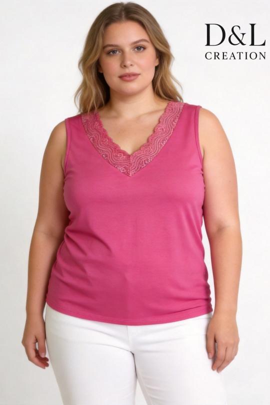Débardeurs Femme FUCHSIA D&L CREATION T285* Efashion Paris