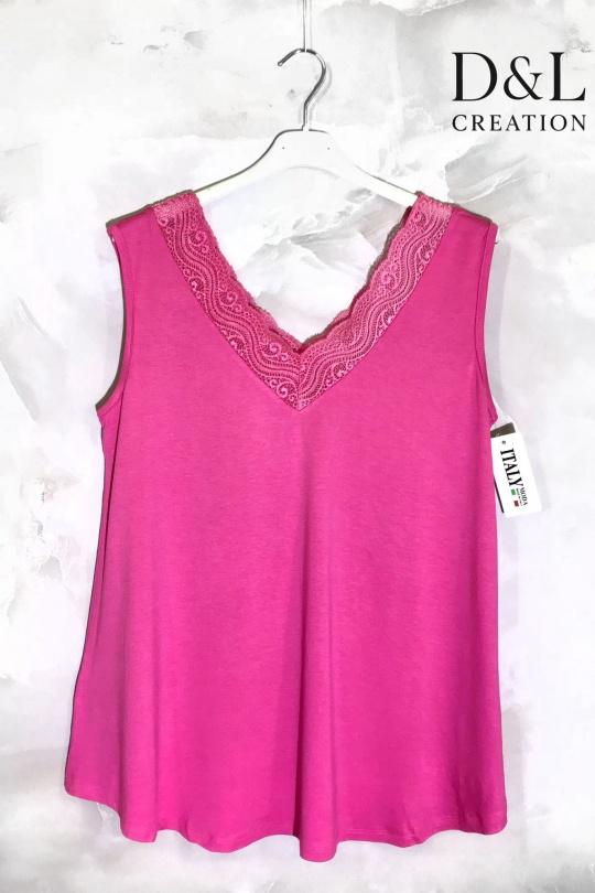 Débardeurs Femme FUCHSIA D&L CREATION T285* Efashion Paris