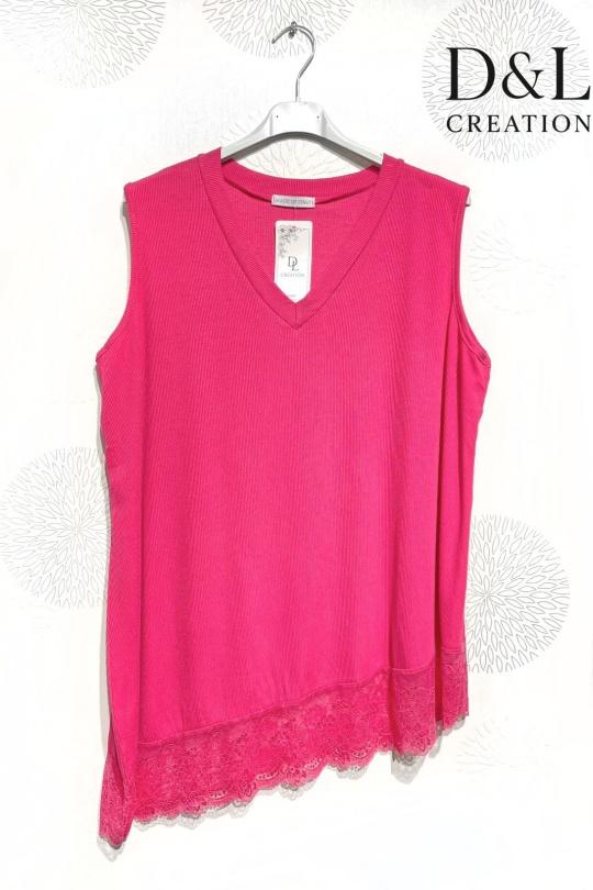Vests Women FUCHSIA D&L CREATION BSQ6308 Efashion Paris