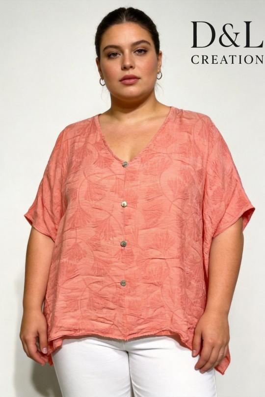 Chemises & blouses Femme Corail D&L CREATION ML26213 Efashion Paris