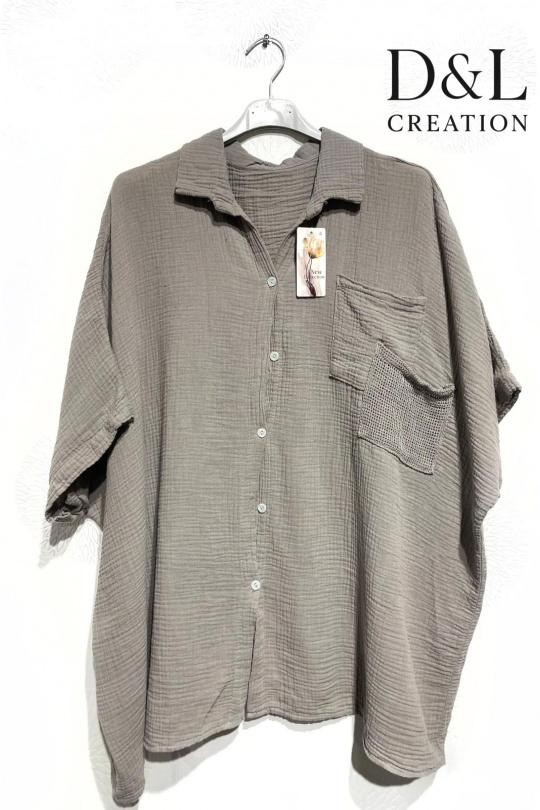 Chemises & blouses Femme Chocolat D&L CREATION RX9972 Efashion Paris