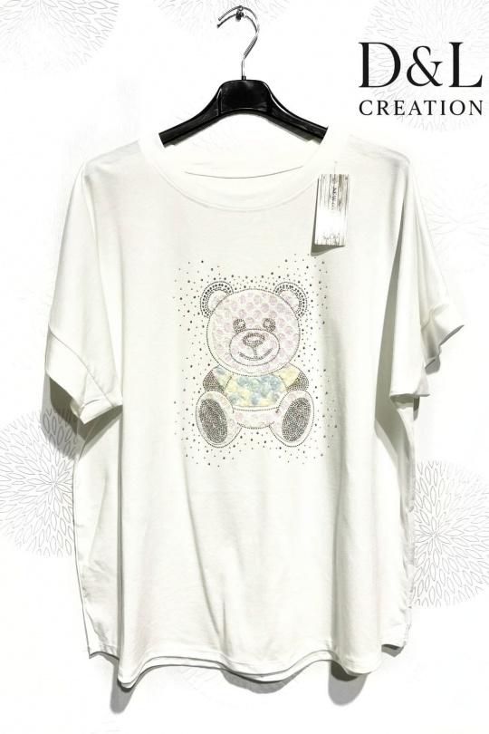 T-shirts Femme Bleu ciel D&L CREATION CSJ2812 Efashion Paris