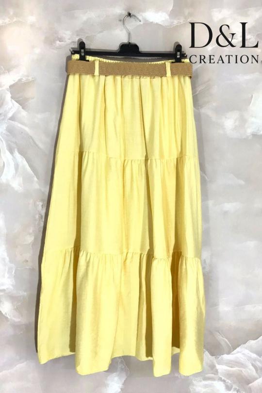 Jupes Femme Kaki D&L CREATION SH25150 Efashion Paris