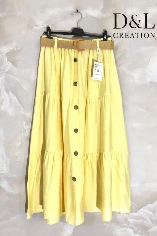 Jupes Femme Kaki D&L CREATION SH25150 Efashion Paris