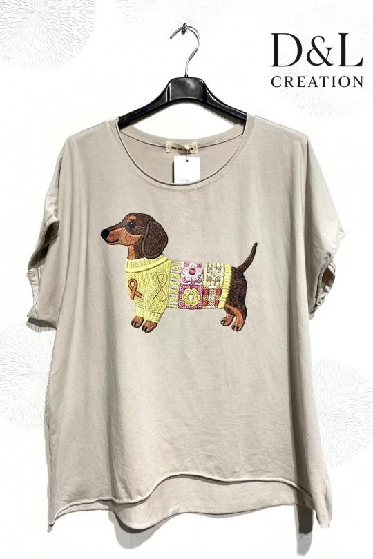 T-shirts Femme FUCHSIA D&L CREATION SY24153 Efashion Paris