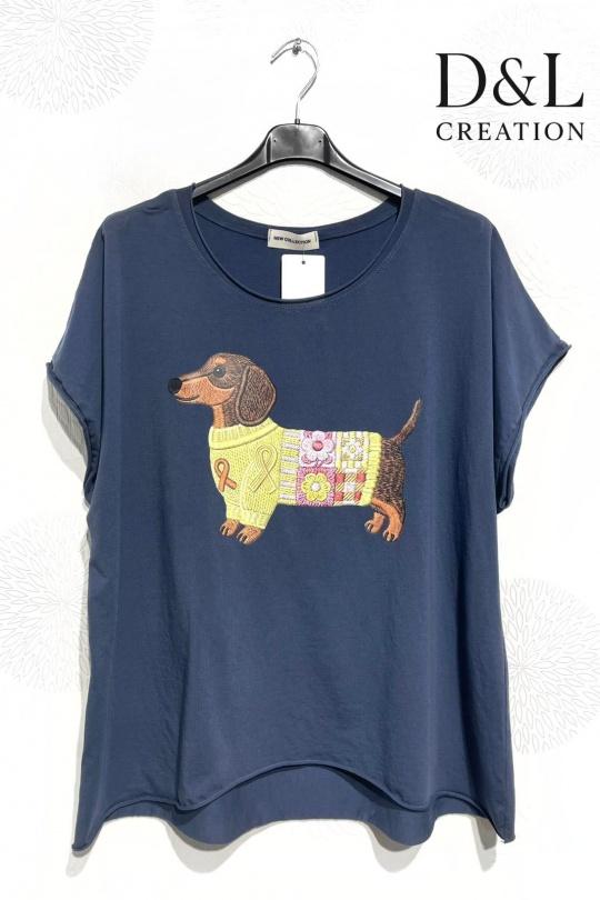 T-shirts Femme FUCHSIA D&L CREATION SY24153 Efashion Paris