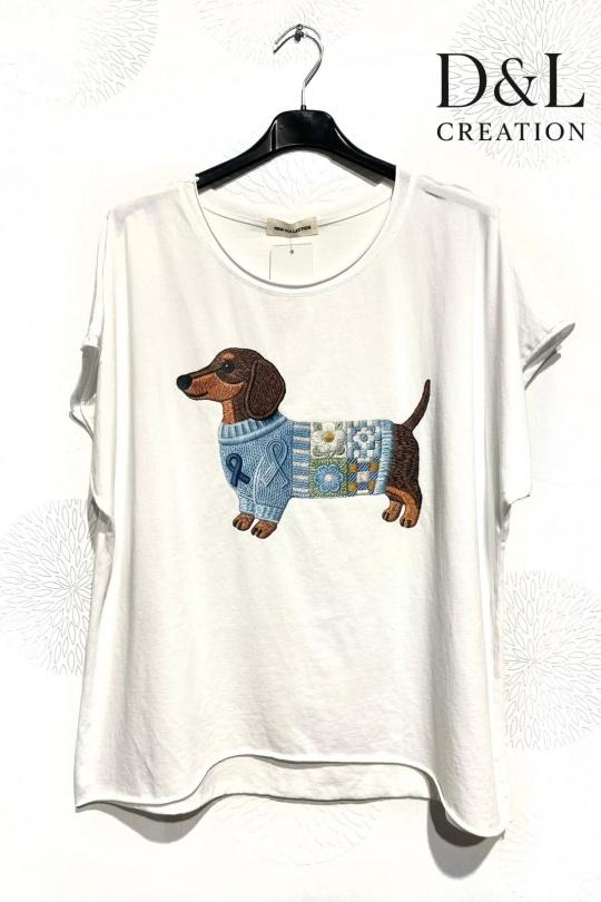 T-shirts Femme FUCHSIA D&L CREATION SY24153 Efashion Paris