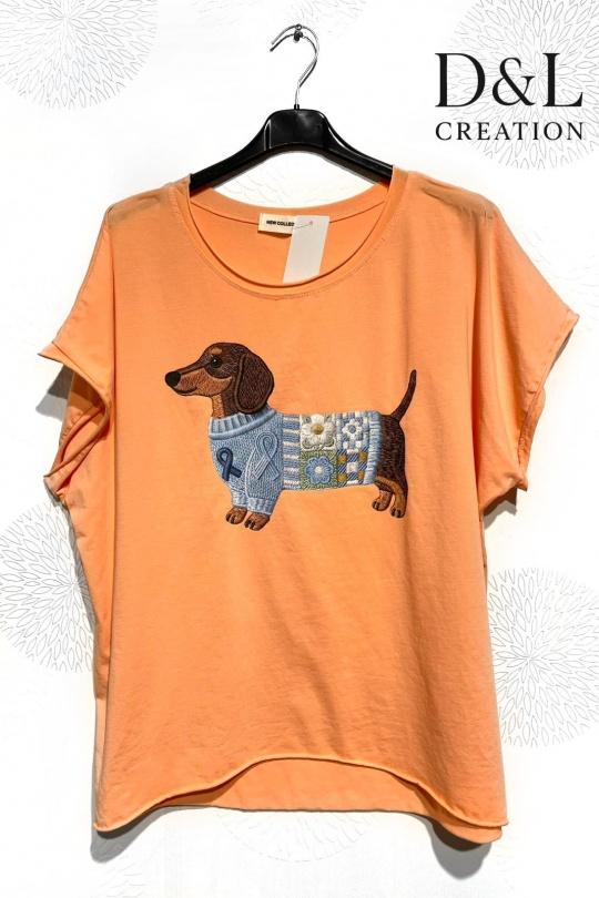 T-shirts Femme FUCHSIA D&L CREATION SY24153 Efashion Paris