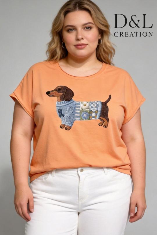 T-shirts Femme FUCHSIA D&L CREATION SY24153 Efashion Paris