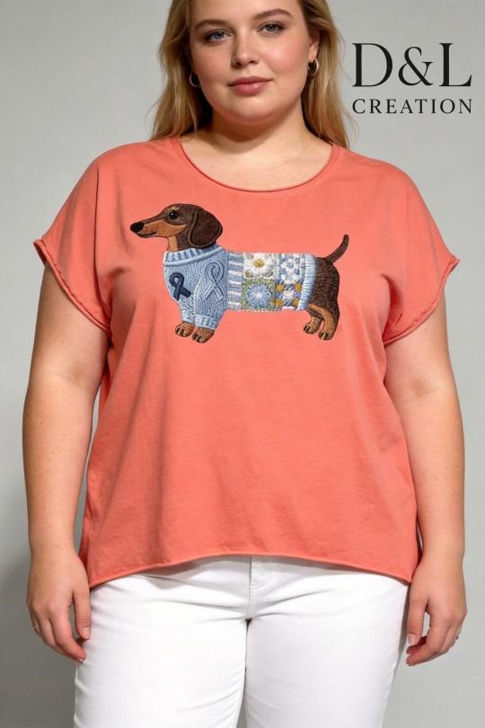 T-shirts Femme FUCHSIA D&L CREATION SY24153 Efashion Paris