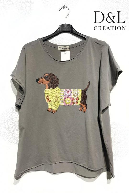 T-shirts Femme FUCHSIA D&L CREATION SY24153 Efashion Paris