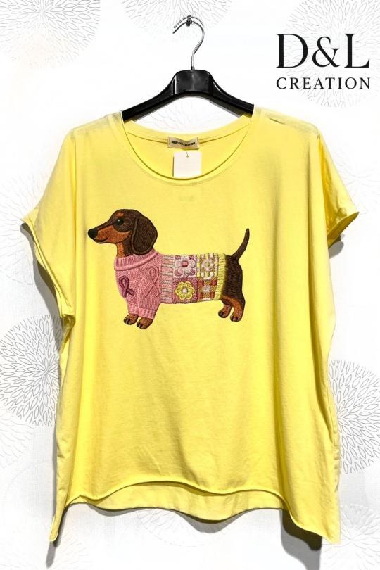 T-shirts Femme FUCHSIA D&L CREATION SY24153 Efashion Paris