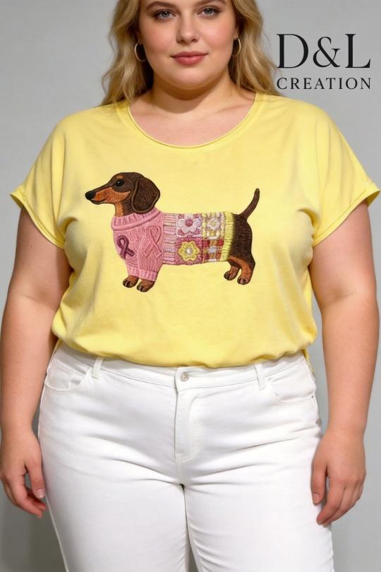 T-shirts Femme FUCHSIA D&L CREATION SY24153 Efashion Paris