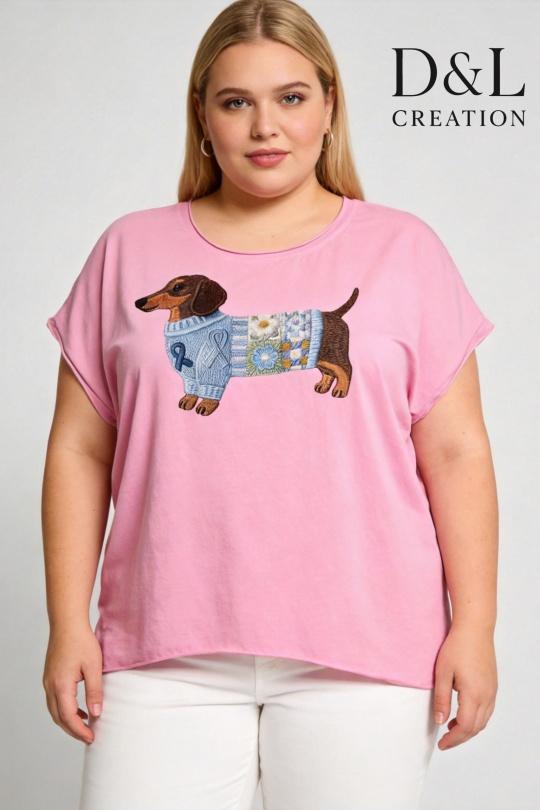 T-shirts Femme FUCHSIA D&L CREATION SY24153 Efashion Paris