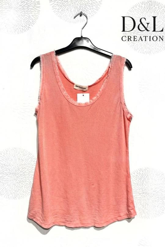 Débardeurs Femme Rose D&L CREATION SY25139 Efashion Paris