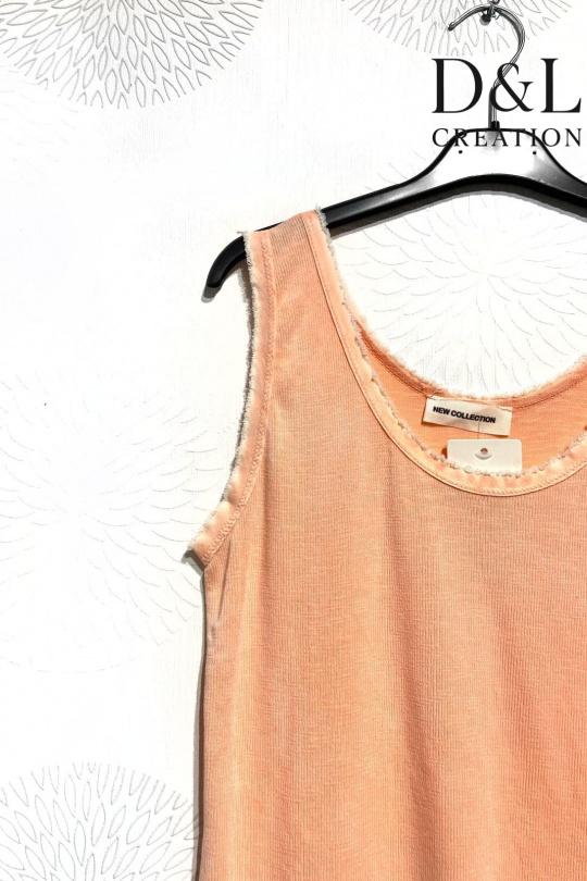 Débardeurs Femme Rose D&L CREATION SY25139 Efashion Paris