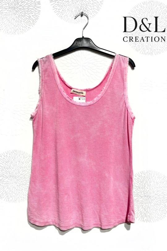 Débardeurs Femme Rose D&L CREATION SY25139 Efashion Paris