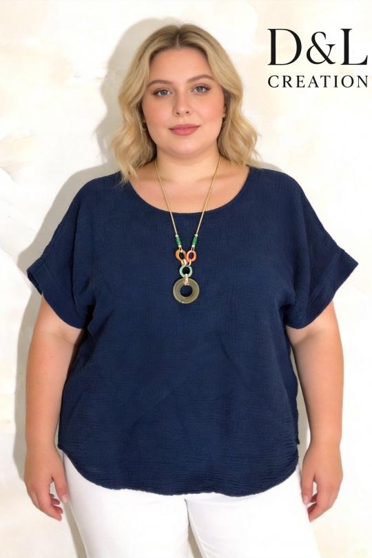 Chemises & blouses Femme Noir D&L CREATION YLS2580 Efashion Paris