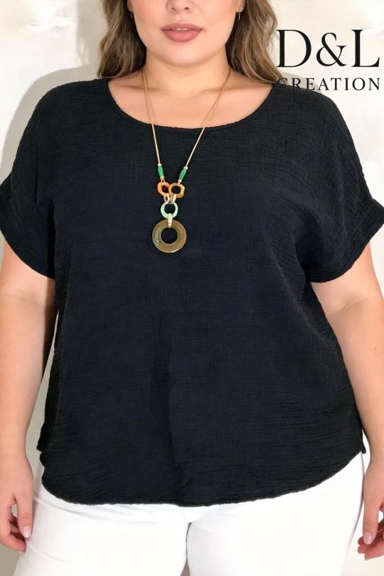 Chemises & blouses Femme Noir D&L CREATION YLS2580 Efashion Paris