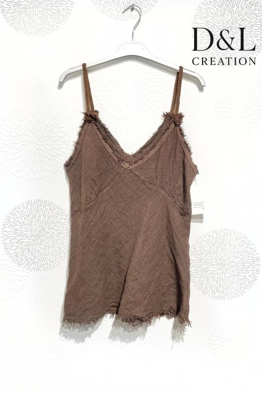 Tops Femme Blanc D&L CREATION L25608 Efashion Paris