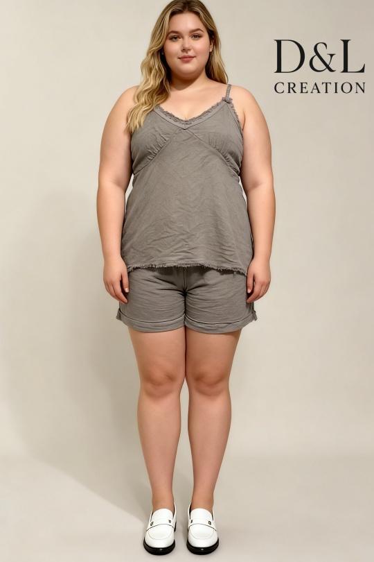 Tops Femme Blanc D&L CREATION L25608 Efashion Paris