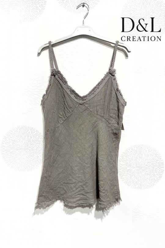 Tops Femme Blanc D&L CREATION L25608 Efashion Paris