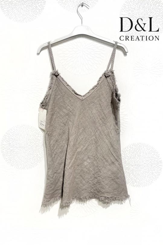 Tops Femme Blanc D&L CREATION L25608 Efashion Paris