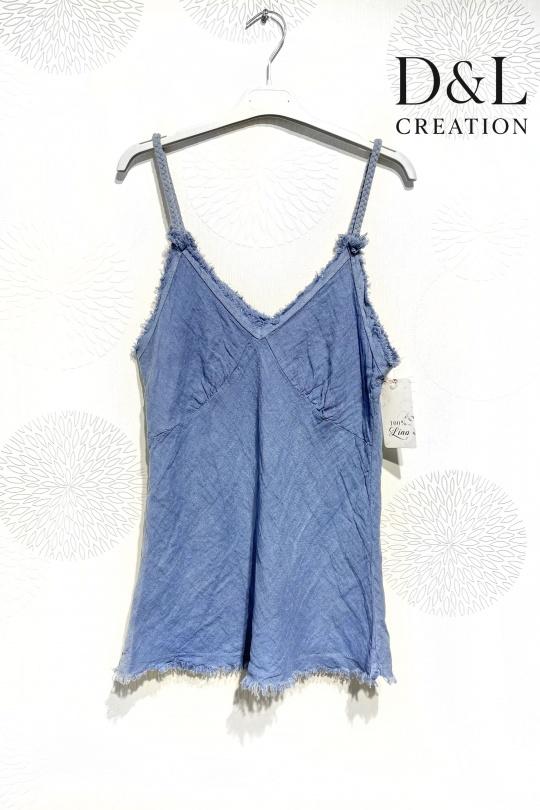 Tops Femme Blanc D&L CREATION L25608 Efashion Paris