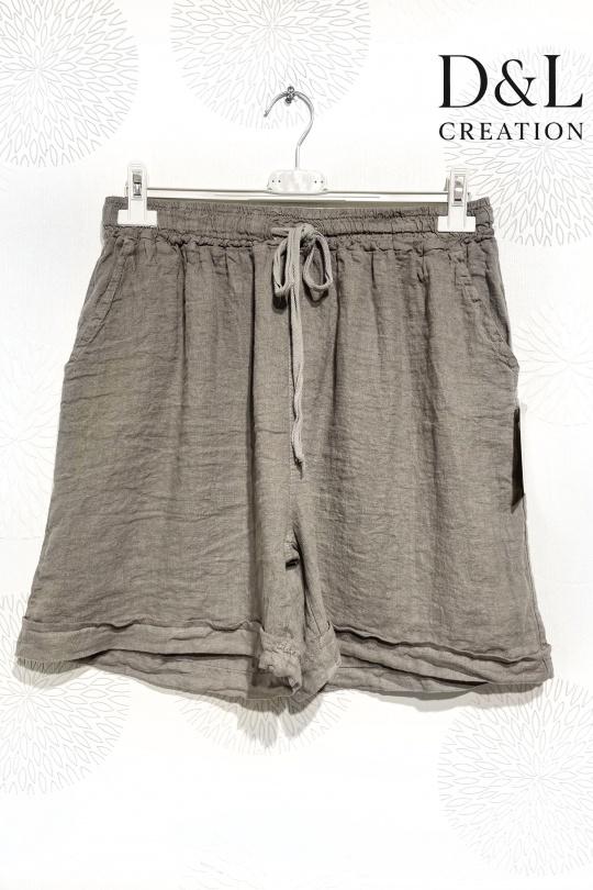 Shorts Femme Blanc D&L CREATION L20330 Efashion Paris