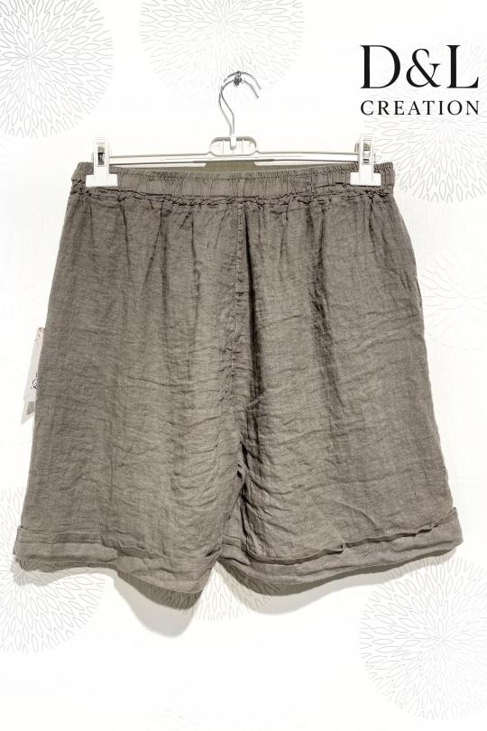 Shorts Femme Blanc D&L CREATION L20330 Efashion Paris