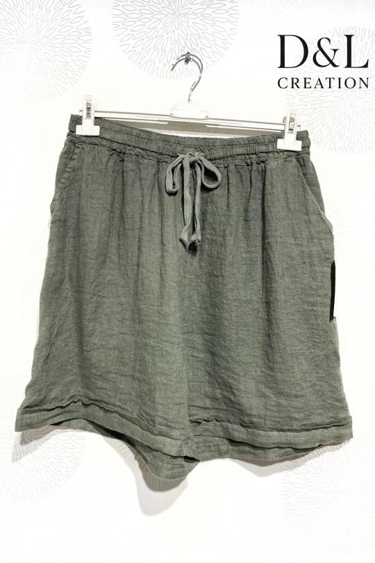 Shorts Femme Blanc D&L CREATION L20330 Efashion Paris