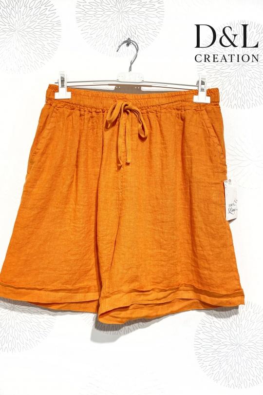 Shorts Femme Blanc D&L CREATION L20330 Efashion Paris