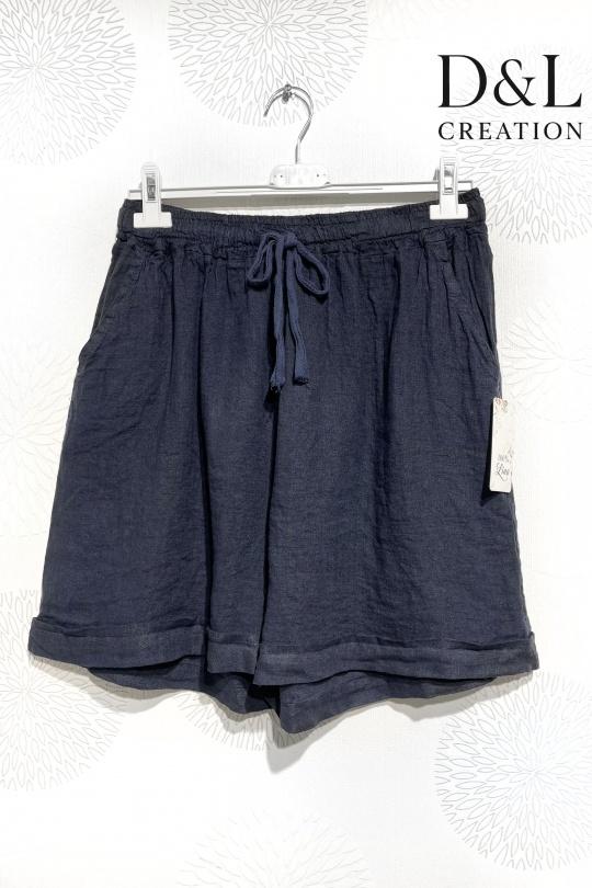 Shorts Femme Blanc D&L CREATION L20330 Efashion Paris