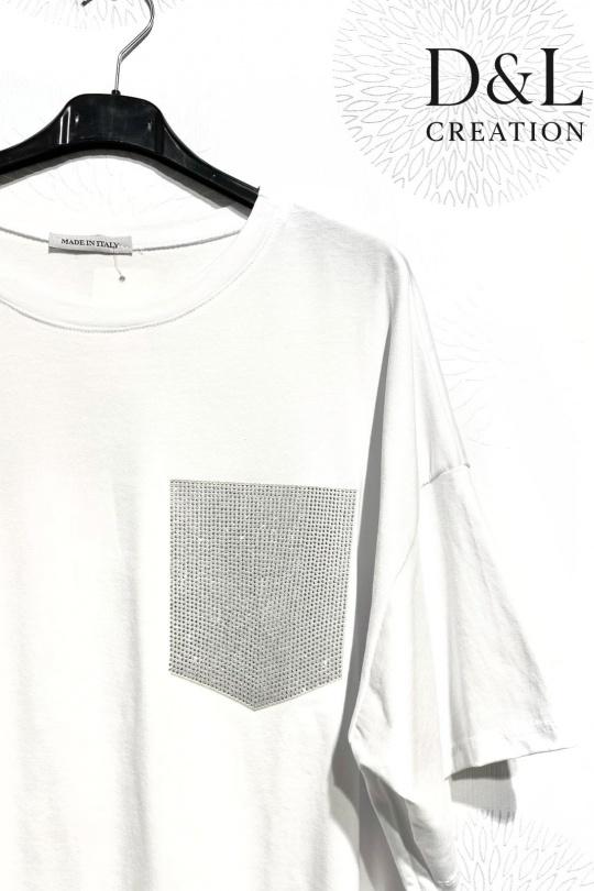 T-shirts Femme Gris D&L CREATION MC25250 Efashion Paris