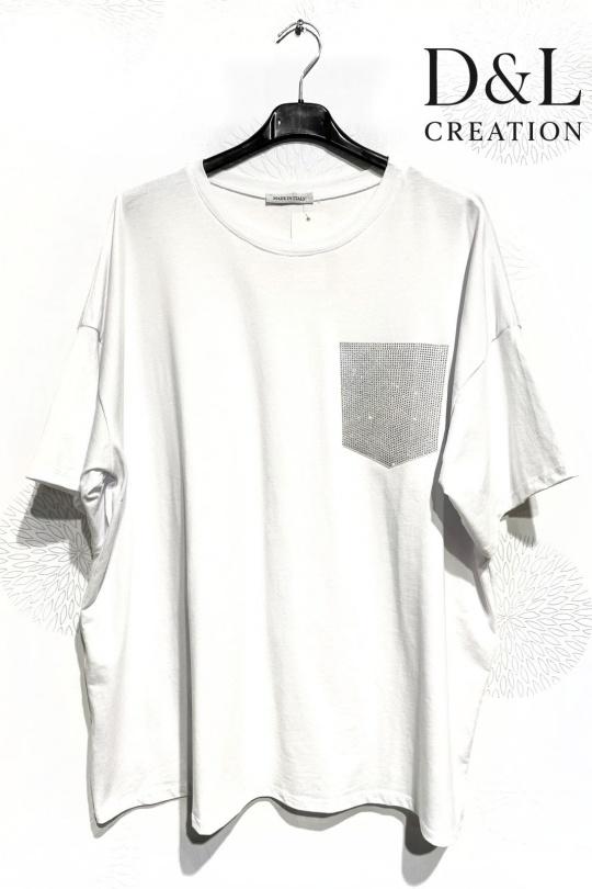 T-shirts Femme Gris D&L CREATION MC25250 Efashion Paris