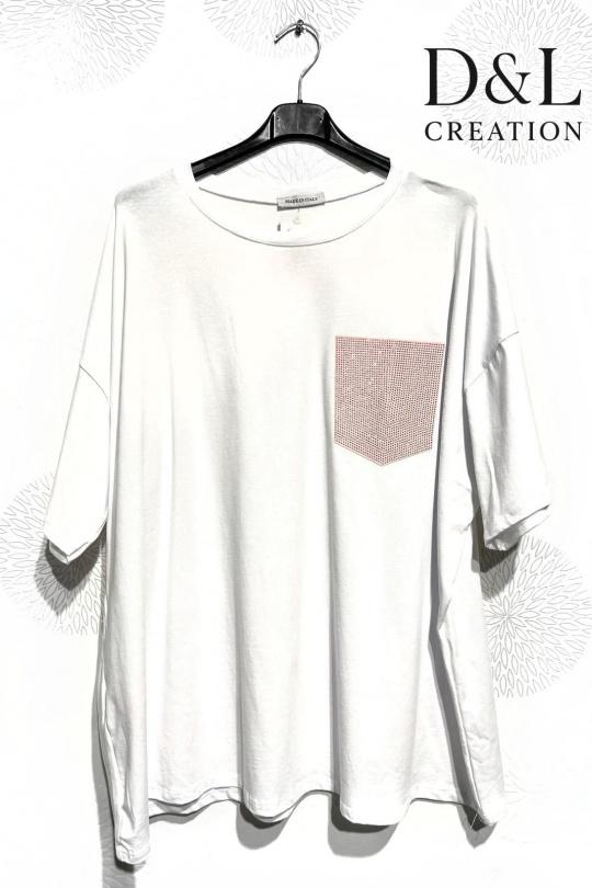 T-shirts Femme Gris D&L CREATION MC25250 Efashion Paris