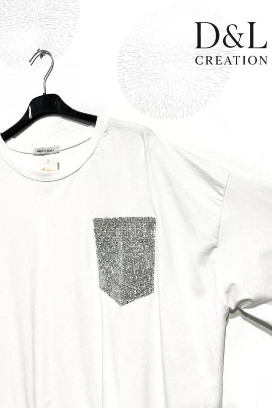 T-shirts Femme Gris D&L CREATION MC25250 Efashion Paris