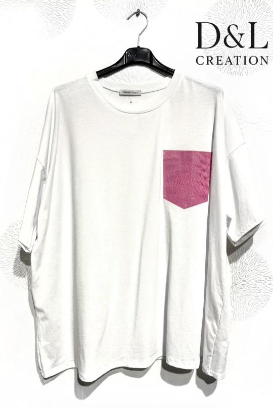 T-shirts Femme Gris D&L CREATION MC25250 Efashion Paris