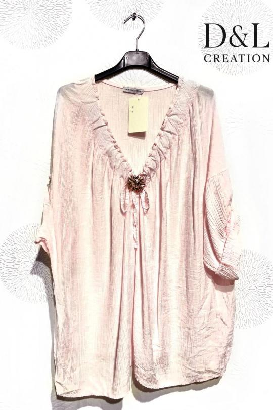 Tuniques Femme Kaki D&L CREATION ML26122 Efashion Paris