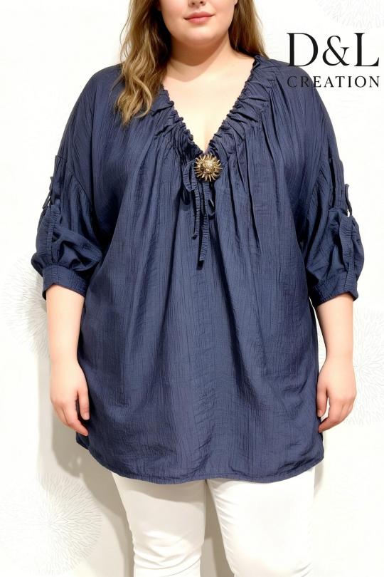 Tuniques Femme Kaki D&L CREATION ML26122 Efashion Paris