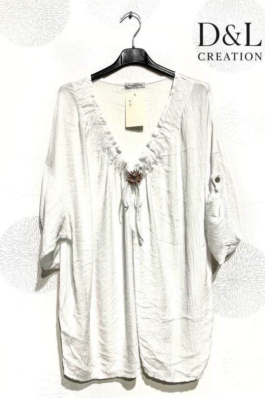 Tuniques Femme Kaki D&L CREATION ML26122 Efashion Paris