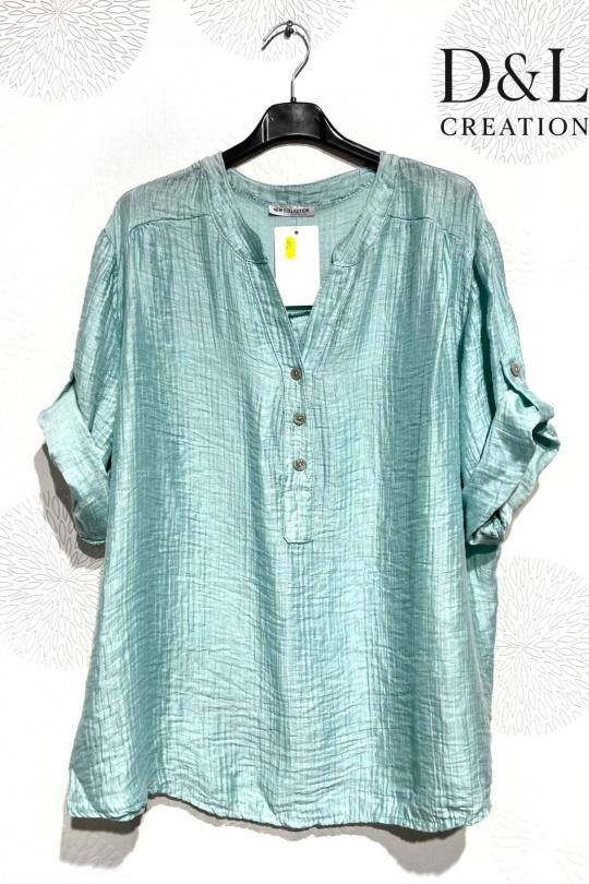 Tuniques Femme Kaki D&L CREATION ML26136 Efashion Paris