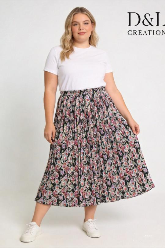 Jupes Femme FUCHSIA D&L CREATION J2050 Efashion Paris