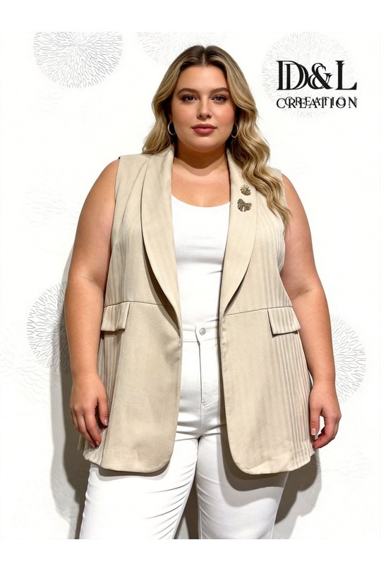 Vestes Femme Beige D&L CREATION ML345639 Efashion Paris