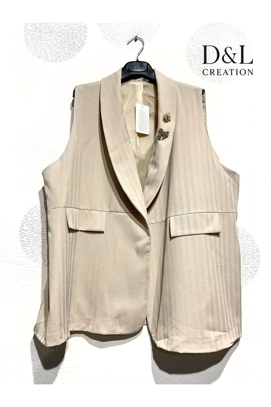 Vestes Femme Beige D&L CREATION ML345639 Efashion Paris