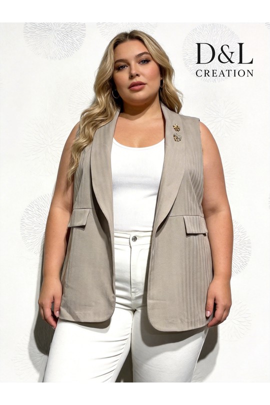 Vestes Femme Beige D&L CREATION ML345639 Efashion Paris