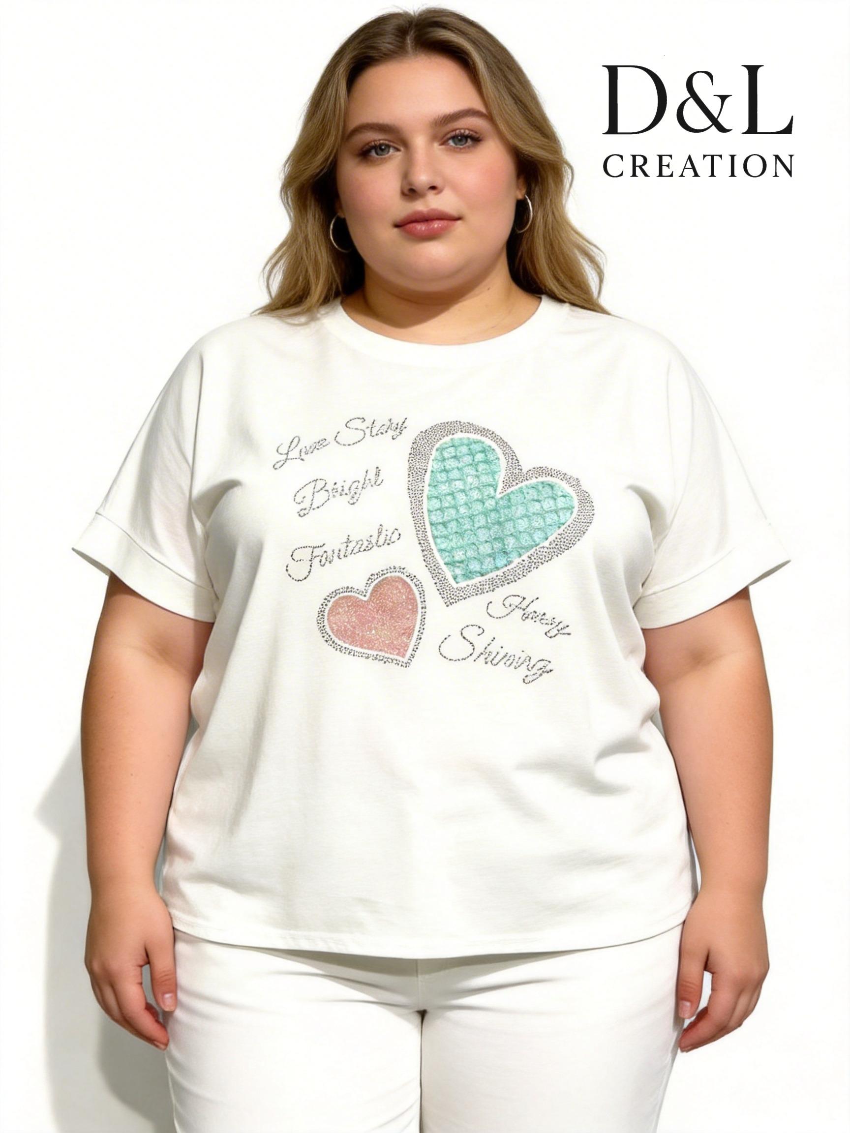 T-shirts Femme Bleu ciel D&L CREATION CSJ2812 #c Efashion Paris