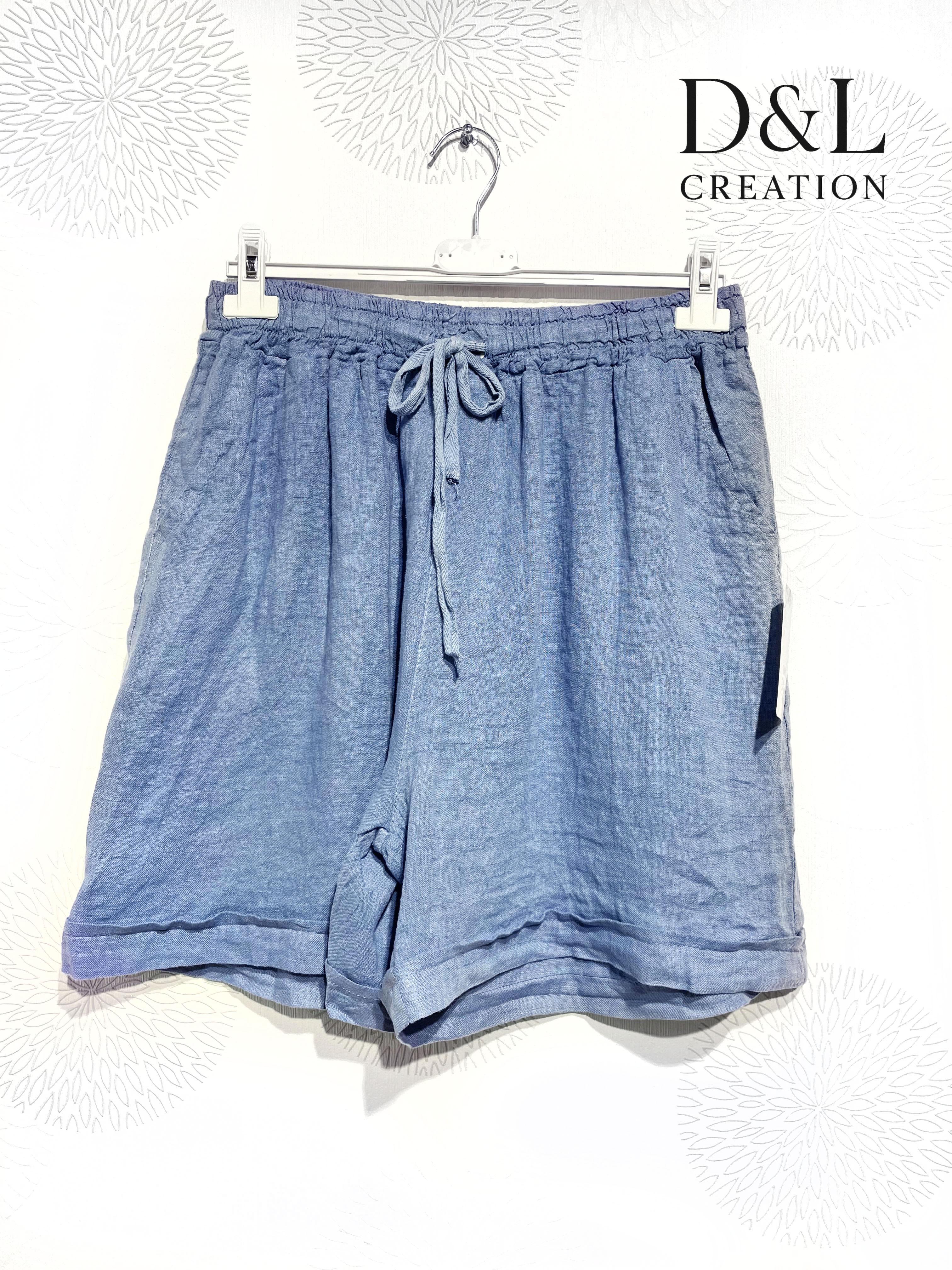 Shorts Femme Blanc D&L CREATION L20330 #c Efashion Paris